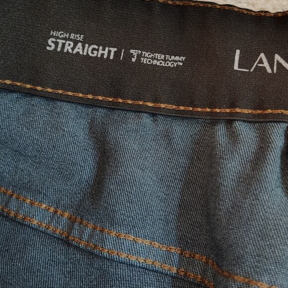 Lane Bryant Womens 22S Jeans T3 High Rise Tighter Tummy Straight Short - Picture 4 of 6